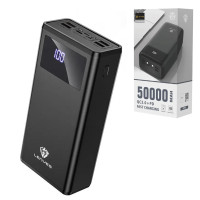 Power bank 50000 mAh LENYES Повербанк зарядка для телефону швидкий зарядний пристрій 4 USB Type-C Lightning