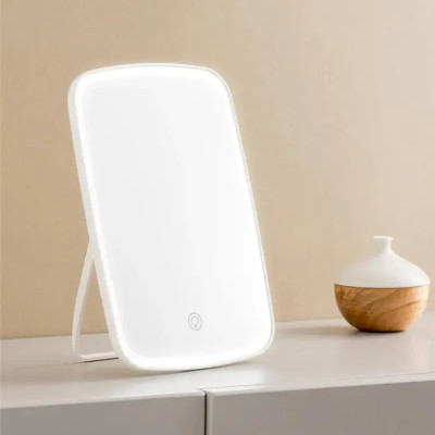 Косметичне дзеркало сенсорне 33 світлодіоди підсвічування LED Mirror Настільне акумуляторне дзеркальце