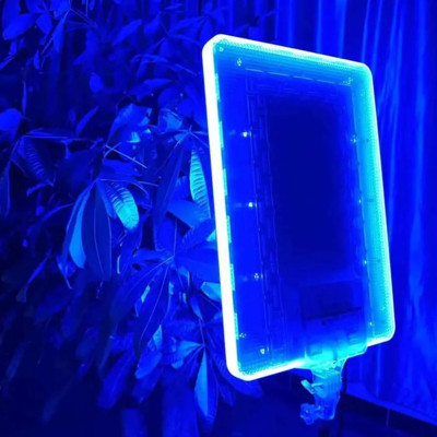 Світлодіодна прямокутна лампа RGB PM-60 зі штативом 2м та пультом портативне відеосвітло 50х35cм для зйомок