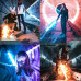 Набор блогера для фото и видео Лампа LED для селфи Stick RGB с штативом 2м и пультом