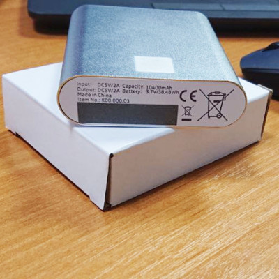 Повербанк 10000 mAh Power bank портативний зовнішній акумулятор зарядний пристрій тайп сі та юсб 10400 mAh