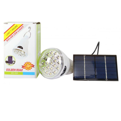 Лампа акумуляторна Solar Led Light GR 020 світильник із сонячною панеллю ліхтар світлодіодний на гачку