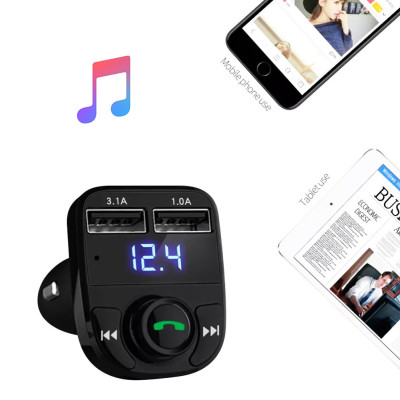 Авто FM трансмітер Блютуз Модулятор гучномовець MP3 ЮСБ для авто Earldom ET M29 2 usb чорний
