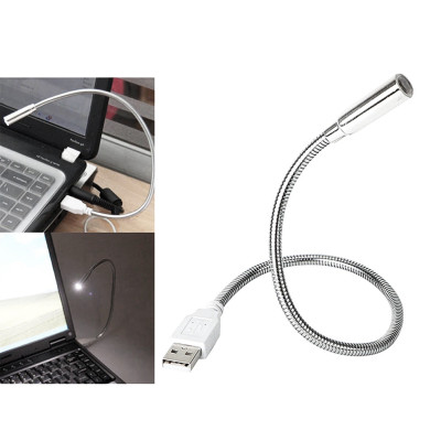 USB світильник для клавіатури ноутбука LED лампа регульована металева