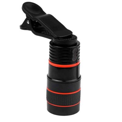 Об'єктив телескоп 8х для камери мобільного телефону Mobile Phone Telescope знімна лінза з прищіпкою