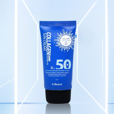 Крем сонцезахисний із колагеном Eshumi Collagen Laser SPF 50+