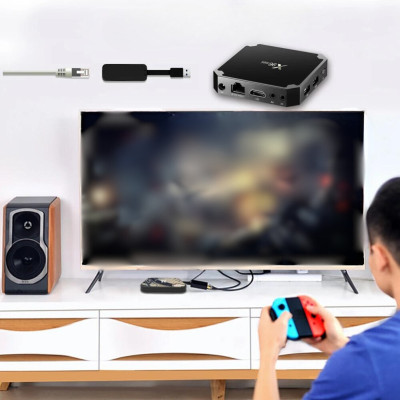 Цифрова смарт приставка із пультом Smart TV Box X96 Mini на Android медіаплеєр для телевізора 4/32 GB