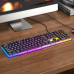 Клавіатура з мишкою настільна RGB підсвічуванням для ПК Hoco GM18 клава ігрова світлодіодна для комп'ютера