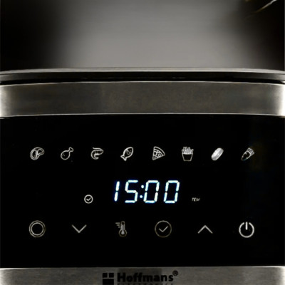 Безмасляна аерофритюрниця 8л з 2 тенами Hoffmans HM-791 сенсорна мультипіч 2000W з таймером і знімною чашею