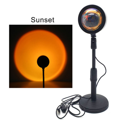 Sunset Lamp проекційний світильник захід USB світильник проектор світло світанку заходу атмосферна лампа для фото