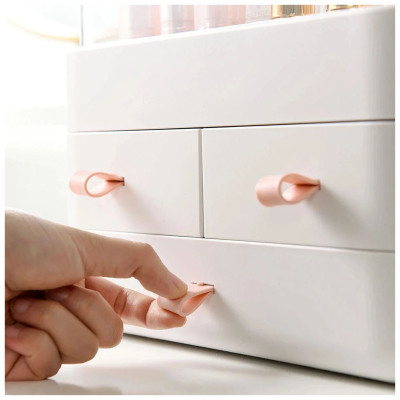 Органайзер для косметики Пилезахисний Водонепроникний Cosmetic Storage Box LD 288 Двох'ярусний бокс Сірий
