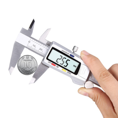 Електронний цифровий штангенциркуль мікрометр з LCD дисплеєм 150мм Digital Caliper В кейсі Чорний
