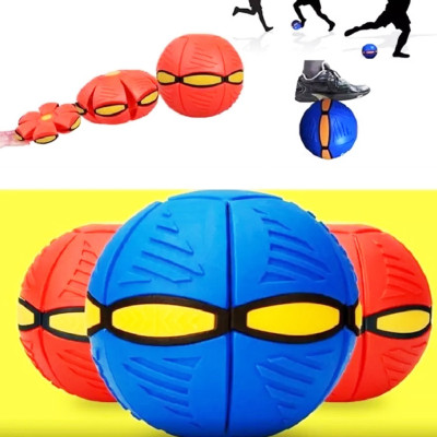 Літаючий м'яч фрісбі трансформер з LED підсвічуванням Phlat Ball складаний дискошар НЛО