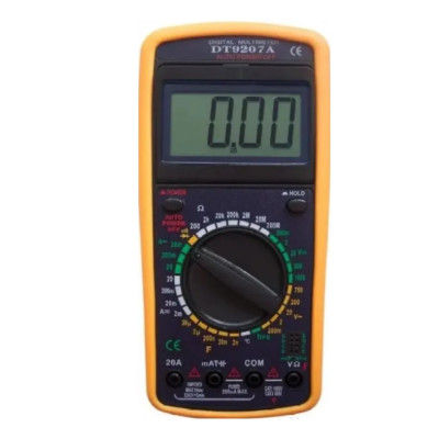 Цифровий мультиметр DT9207A професійний тестер з термопарою вольтметр амперметр