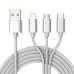 Універсальний кабель розгалужувач 3в1 usb TYPE C lightning для iphone швидка зарядка для телефону