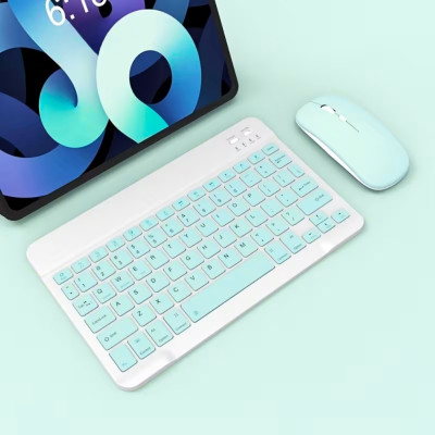 Акумуляторна клавіатура з мишкою Mouse&Keyboard Kit бездротовий комплект для ноутбука телефону планшета