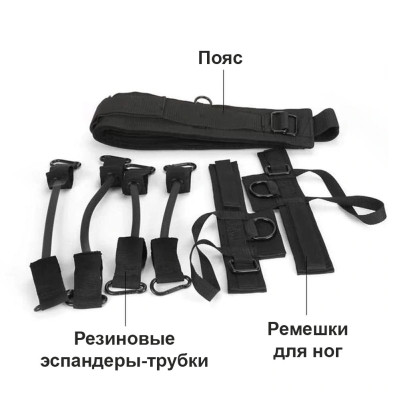 Тренажер для стрибків Еспандер для ніг і присідань трубчастий для фітнесу Vertical High Jump Trainer