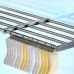 Сушарка для білизни розсувна на радіатор Folding Clothes Hanger 3270В Подвійна сушка для одягу взуття на балкон