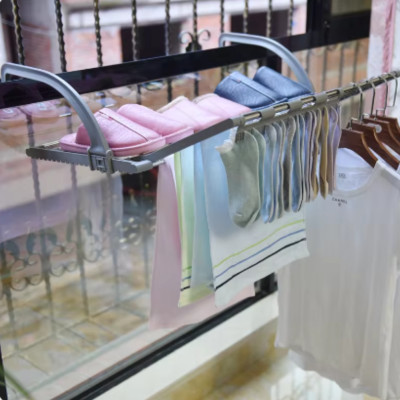 Розкладна сушарка для білизни на балкон вікно Folding Clothes Hanger 3269В Подвійне сушіння для одягу на батарею
