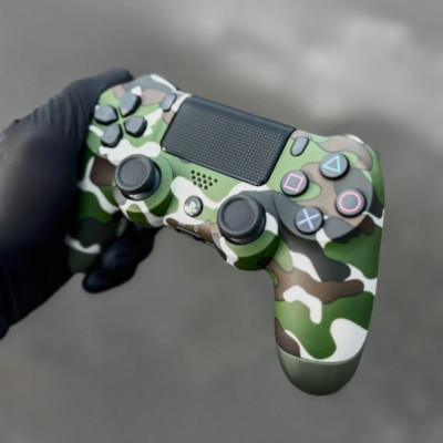 Джойстик геймпад DualShock 4 Green Camo бездротовий багатофункціональний контролер для PS4 камуфляж