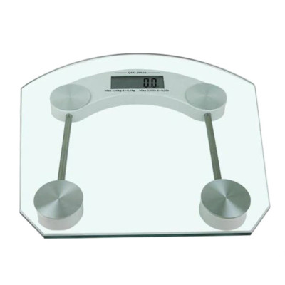 Ваги побутові підлогові електронні для зважування скло квадрат Personal Scale портативні з РК дисплеєм