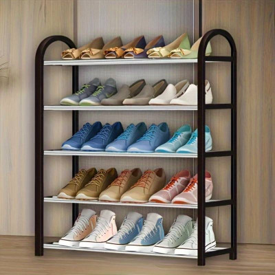 Органайзер полиця для взуття компактна Shoe Rack 8807 Стелаж для зберігання на 5 ярусів 72х42х19