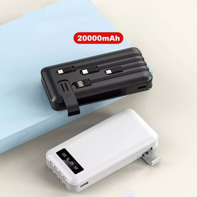 Повербанк TRM 1021 20000 mAh Power bank зарядний пристрій для телефону Micro USB Type C USB Lightning