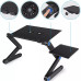 Столик трансформер для ноутбука складаний з вентилятором і кольором Laptop Table T8 набір з USB лампою