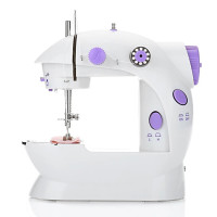 Міні швейна машинка 4 в 1 Mini Sewing Machine SM 202А Домашня компактна настільна портативна ручна 220V