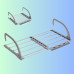 Сушарка для білизни розсувна на радіатор Folding Clothes Hanger 3270В Подвійна сушка для одягу взуття на балкон