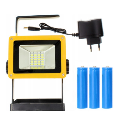 Акумуляторний переносний прожектор Led FloodLight 30W ручний світлодіодний ліхтар на підставці