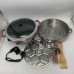 Електрична каструля скороварка 8л подвійна Hoffmans Electronics HM-3031 Каструля пароварка рисоварка 1500W