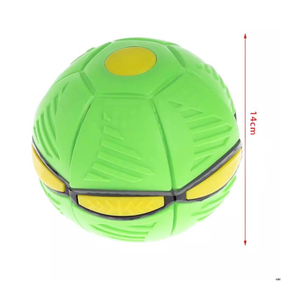 Літаючий м'яч фрісбі трансформер з LED підсвічуванням Phlat Ball складаний дискошар НЛО
