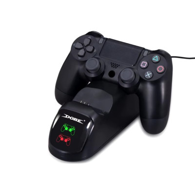 Подвійна док-станція DOBE ТР4-889 для джойстиків PS4 Slim Pro зарядний пристрій підставка для геймпадів