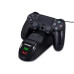 Подвійна док-станція DOBE ТР4-889 для джойстиків PS4 Slim Pro зарядний пристрій підставка для геймпадів
