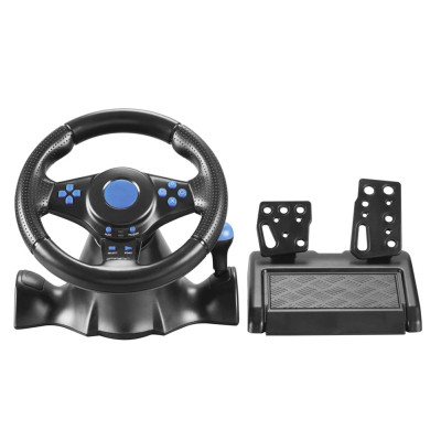 Кермо з педалями 3в1 Vibration Steering wheel педалями газу та гальма мультимедійний універсальний джойстик-кермо