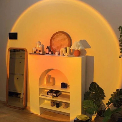 Проекційний світильник Sunset Lamp жовтий захід USB світильник проектор сонце атмосферна лампа для фото