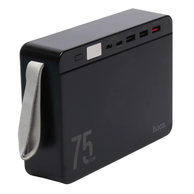 Повербанк 75000 mAh зі швидкою зарядкою та дисплеєм hoco J94 універсальний зарядний пристрій 22.5W USB Type-C micro USB