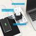 Універсальний мережевий USB адаптер для подорожей та дому Travel Adapter перехідник для розеток Чорний