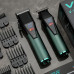 Акумуляторна машинка для стрижки та триммер VGR V677 Бездротовий набір для догляду з дисплеєм 8 насадок