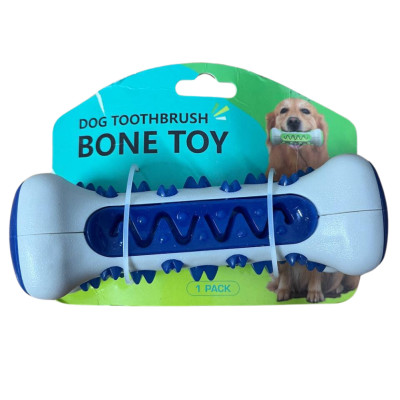 Гумова кісточка для собак Tooth brush dog Жувальна іграшка для чищення зубів та ясен