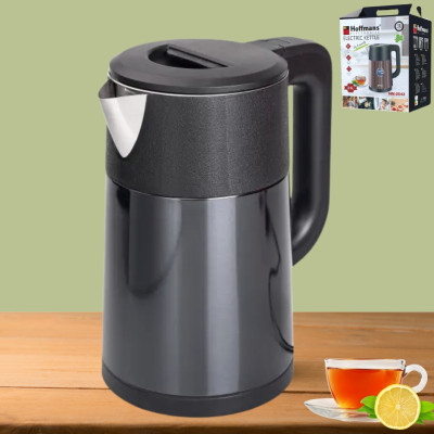 Електрочайник 2,5 л металевий Hoffmans Electronics HM-2543 Електричний чайник для дому 1800W Синій