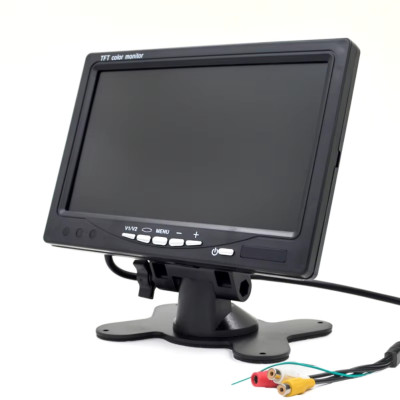 Монитор TFT LCD для камеры заднего вида цветной с пультом автомобильный экран 7