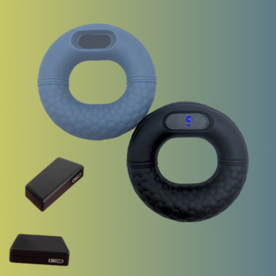 Еспандер кистьовий силіконовий Charging grip Тренажер кільце з лічильником