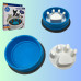 Миска для собак котів кругла Slow Feeder Bowl Лапка для повільного годування пластикова
