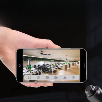 Широкоформатна IP міні камера відеоспостереження P7-X5 з Wi Fi портативна з підставкою для дому та офісу