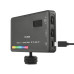 Бездротове накамерне відеосвітло W140RGB акумуляторна міні лампа LED портативна для фото і відео