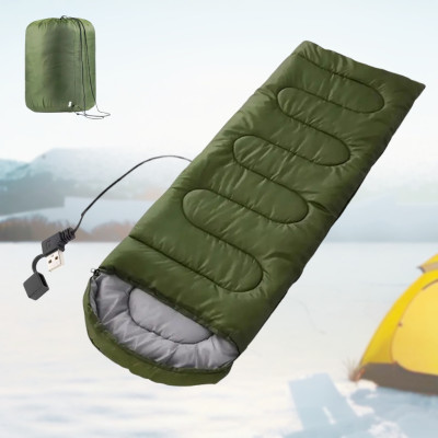 Спальний мішок у чохлі з підігрівом від USB 2 м водонепроникний спальник до -10°С