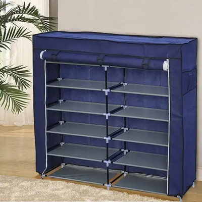 Тканинна шафа складна полиця для зберігання взуття органайзер Shoe Cabinet каркасний стелаж у передпокій