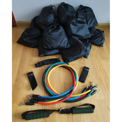 Набір трубчастих еспандерів для вправ фітнесу та спорту Power Bands 5 джгутів Бубновського чохол гумки